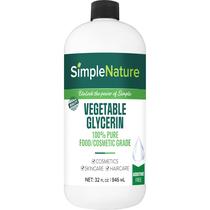 Glicerina vegetal SimpleNature 100% pura 946 ml de alimentos/cosméticos Glicerina vegetal SimpleNature 100% pura 946 ml de alimentos/cosméticos