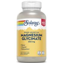 Glicinato Magnésio Alta Absorção 350mg 240 Caps Solaray