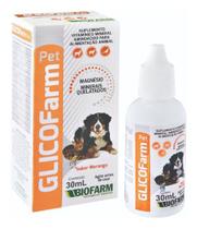 Glicofarm Pet Biofarm 60ml - Suplemento para Cães e Gatos