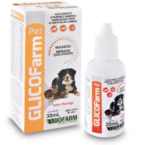 Glicofarm Pet Suplemento Vitamínico 30ml para Cães e Gatos - Biofarm