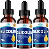 Glicolin - Óleo Abacate + Resveratrol + Coenzima Q10 + Taurina + Vitaminas Gotas 3 Frascos