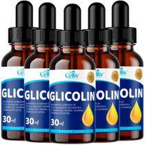 Glicolin - Óleo Abacate + Resveratrol + Coenzima Q10 + Taurina + Vitaminas Gotas 5 Frascos