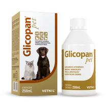 Glicopan Pet Vetnil 250ml - Suplemento Vitamínico Glicose para Cães e Gatos