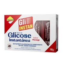 Glicose Instantânea 75G Morango Suplemento Alimentar Glicose Instantânea 75G Morango Suplemento Alimentar