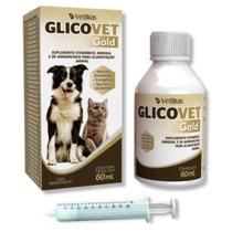 Glicovet Gold Suplemento Vitamínico P/ Cães Gatos Aves 60ml - VetBras
