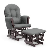 Glider e Ottoman Storkcraft Premium Hoop Espresso/Grey Glider e Ottoman Storkcraft Premium Hoop Espresso/Grey