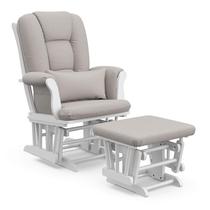 Glider e Ottoman Storkcraft Tuscany Custom Branco/Taupe