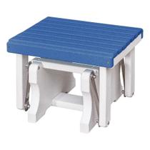 Gliding Ottoman American Furniture Classics azul branco