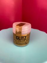 Gliter colorido dourado
