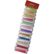 Glíter PVC Bolinhas Sortidas 8G Cada Blister com 12 Unidades
