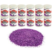 Glíter PVC Roxo Potes 3G PCT com 12