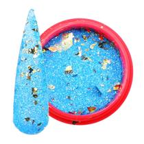 Glitter azul fantasia extra fino com foil 2g unhas art nail Glitter azul fantasia extra fino com foil 2g unhas art nail
