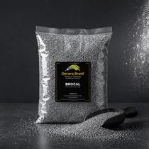 Glitter Brocal Metalizado Prata para Tintas Artesanato e Decoração 500g Brilho