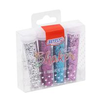 Glitter BRW Shaker Hexagonal 4 Cores