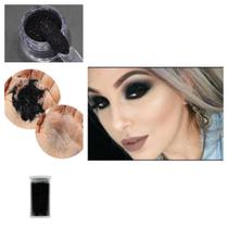 Glitter Cosmético Pó Preto 10g Maquiagem Artística Lary