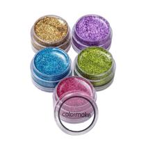 Glitter cremoso 5 cores colormake 4g cada brilhante carnaval