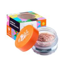 Glitter de Carnaval Rosto Brilho Make Maquiagem Rosé Prata Paête Ecoglitter 1g Vult