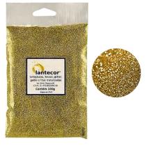 Glitter de PVC Metalizado Pacote c/ 100g - Lantecor Papelaria Escola Infantil Artesanto Infantil Purpurina C