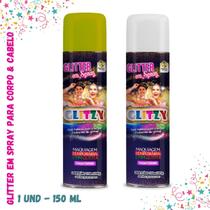 Glitter em Spray Temporário para Corpo e Cabelo