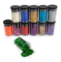 Glitter Encapsulado Flocado Unha 12 Cores Encapsulamento