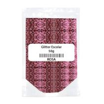 Glitter Escolar 50g Rosa (fl)
