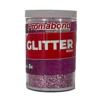 Glitter Escolar Brilhante Cores Vibrantes Rosa