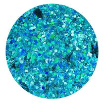 Glitter Flocado Azul Aqua Holo 3g