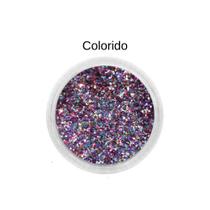 Glitter Flocado Maquiagem Rosto Corpo Cabelo Purpurina Brilho Grosso Holográfico Artístico Corporal Facial Make Carnaval