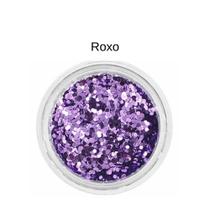 Glitter Flocado Maquiagem Rosto Corpo Cabelo Purpurina Brilho Grosso Holográfico Artístico Corporal Facial Make Carnaval