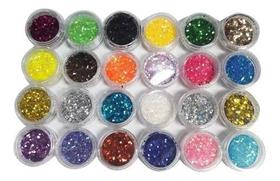 Glitter Flocado Para Decoração De Unhas Encapsuladas 24 Uni - oem