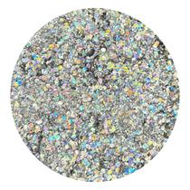 Glitter Flocado Prata Holo 3g