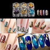 Glitter Flocado Unhas Encapsuladas 12 Nail Art Decoração
