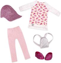 Glitter Girls by Battat - Head To Toe Glimmer Tunic &amp Leggings Deluxe Outfit - 14" Doll Clothes &amp Accessories Toys