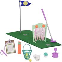 Glitter Girls by Battat Scores That Shine Mini Golf Set for 14" Dolls - Brinquedos, Roupas e Acessórios para Meninas de 3 Anos de Idade e Up