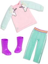 Glitter Girls Dolls by Battat Unicorn Dreaming Fashion Outfit (Rosa) Roupas e Acessórios de Bonecas de 14 polegadas para crianças de 3 anos ou mais Brinquedos Infantis