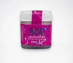 Glitter Holog P/ Decoracao Pink 5g Fab Glitter Holog P/ Decoracao Pink 5g Fab