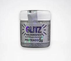 Glitter Holografico P/ Deco Prata 5g Fab