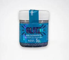 Glitter Holografico P/ Decoracao 5g Fab Azul