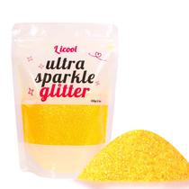 Glitter LICOOL GLITTER Amarelo Iridescente 100g Fino Glitter LICOOL GLITTER Amarelo Iridescente 100g Fino