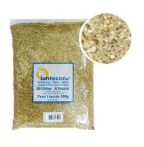 Glitter Metalizado Amarelo Ouro Tinta De Parede 500gr