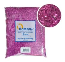 Glitter Metalizado Rosa 200 Tinta De Parede 500gr