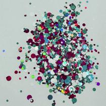 Glitter MIX de Ciano, Branco e Rosa (30 g)