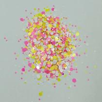 Glitter MIX de Rosa, Amarelo e Branco (30 g)