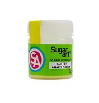 Glitter P/ Decoracao Amarelo Neon 5g Sugar Art