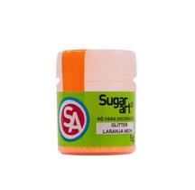 Glitter P/ Decoracao Laranja Neon 5g Sugar Art