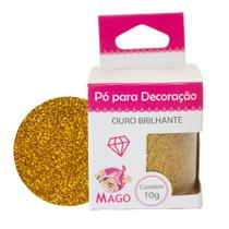 Glitter P/ Decoracao Ouro Brilhante 10g Mago