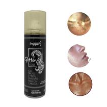 Glitter Para Cabelo Corpo Em Spray Dourado Fácil Aplicação