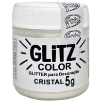 Glitter para Decoração Glitz Color 5g Cristal Fab