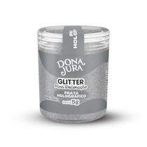 Glitter Para Decoração Prata Holográfico 5g Dona Jura
