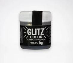 Glitter Para Decoracao Preto 5g Fab